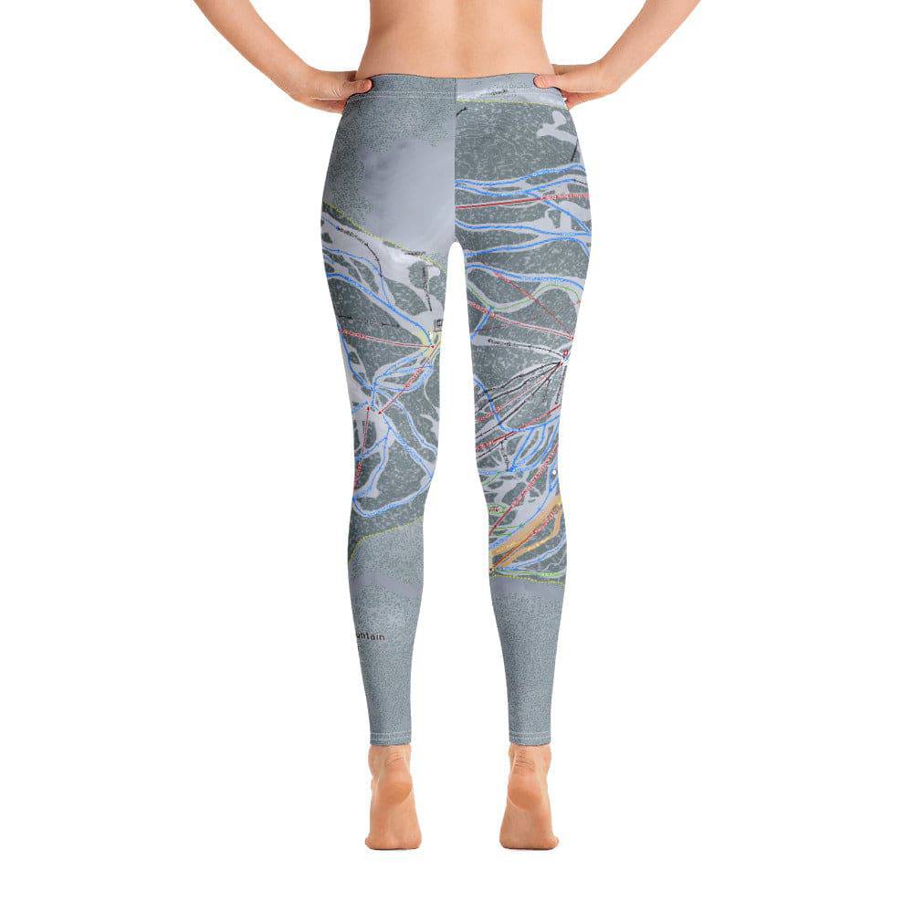 Mammoth Mountain, California Ski Trail Map Women's Base Layer Bottom - Powderaddicts