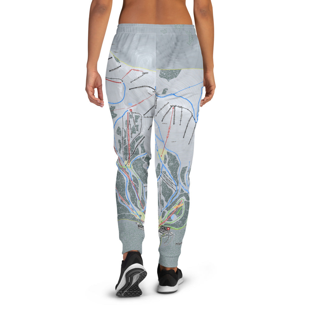 Mammoth Mountain, California Ski Trail Map Women's Mid-Layer - Powderaddicts