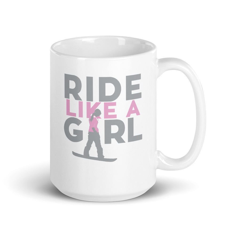 Ride Like A Gril Mug - Powderaddicts