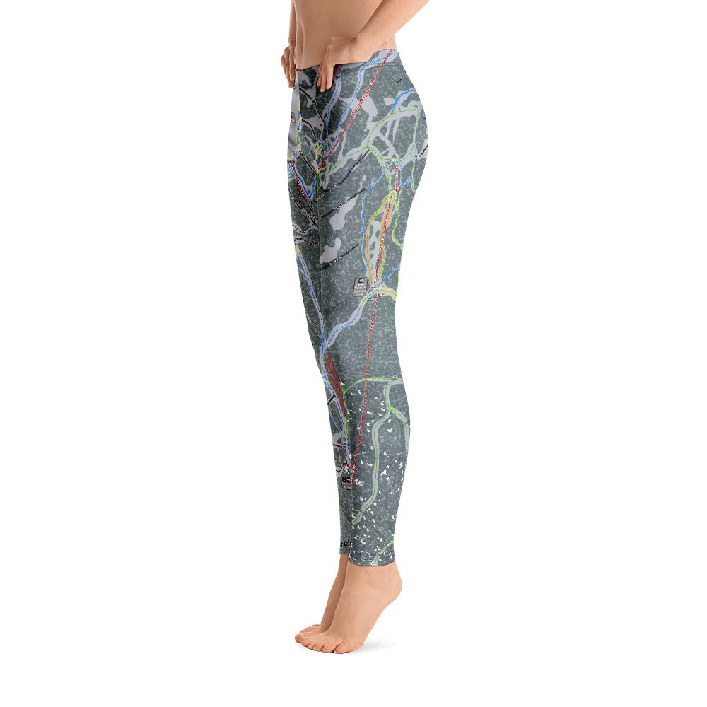 Telluride, Colorado Ski Trail Map - Leggings - Powderaddicts