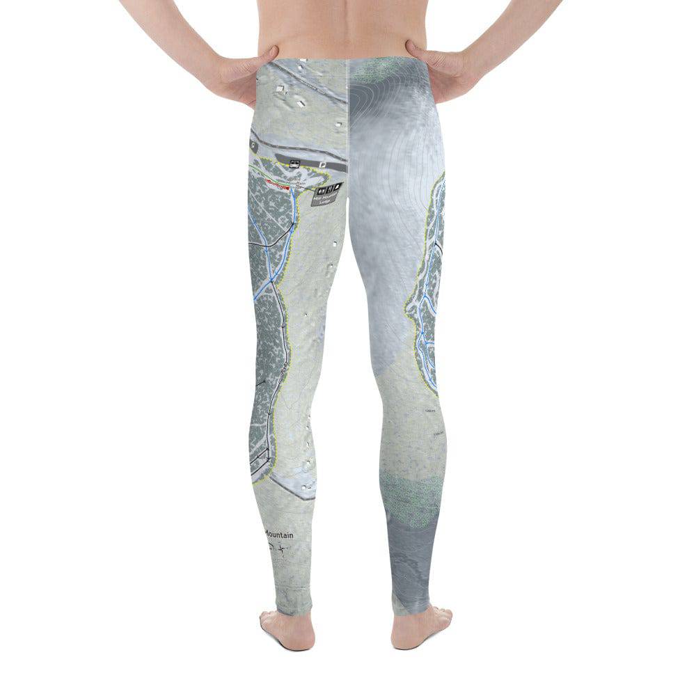 Moose Mountain, Alaska Ski Trail Map Men's Base Layer Bottom - Powderaddicts