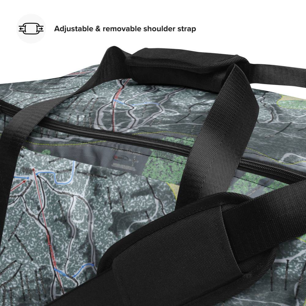 Mount Bohemia, Michigan Ski Trail Map Duffle Bag - Powderaddicts