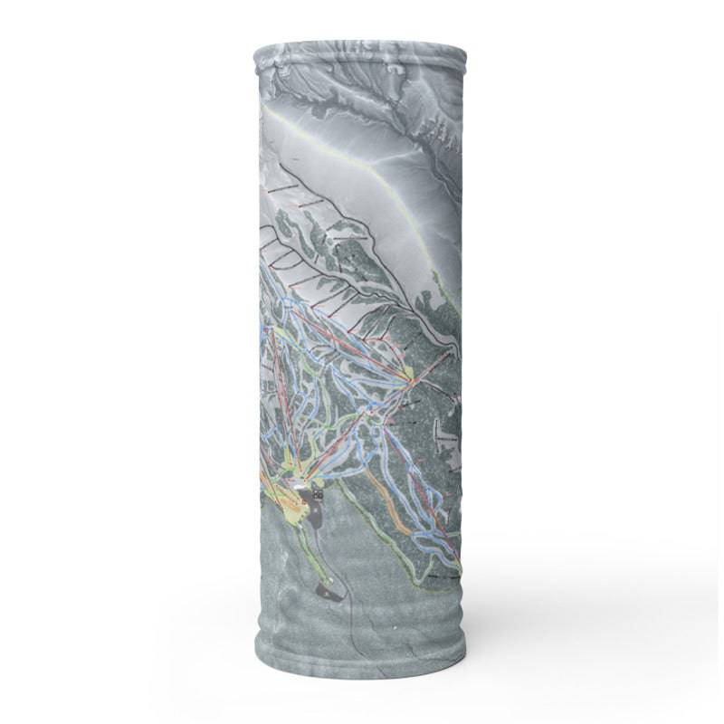 Mt. Hood Meadows, Oregon Ski Trail Map Printed Neck Gaiter - Powderaddicts