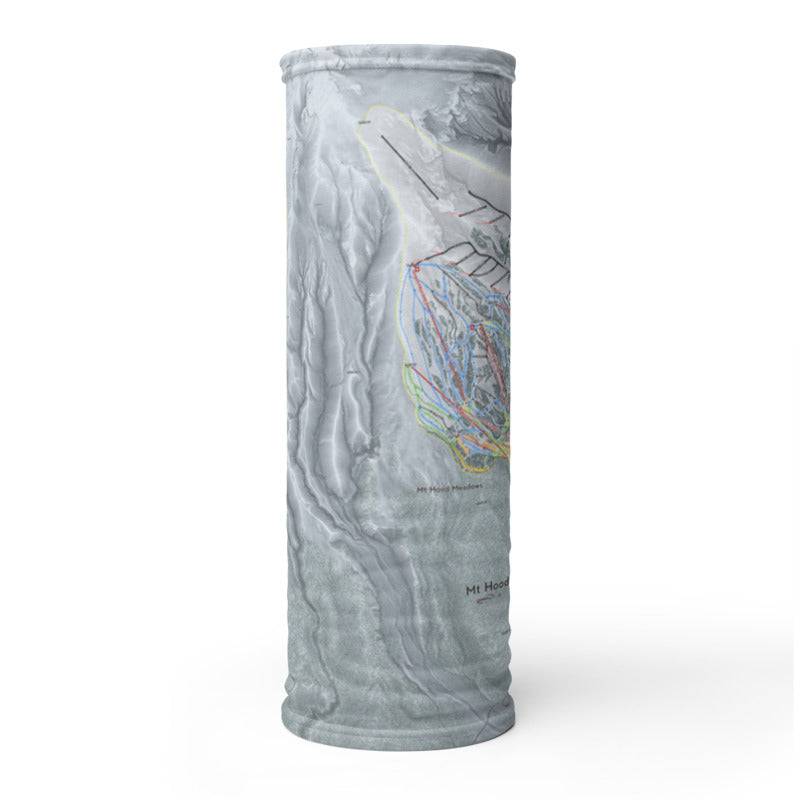 Mt. Hood, Oregon Ski Trail Map Printed Neck Gaiter - Powderaddicts