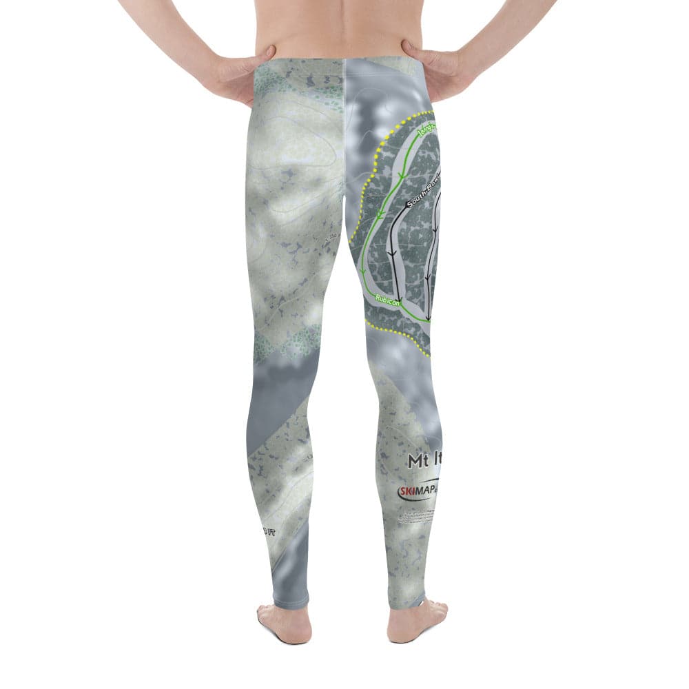 MtItasca, Minnesota Ski Trail Map Men's Base Layer Bottom - Powderaddicts