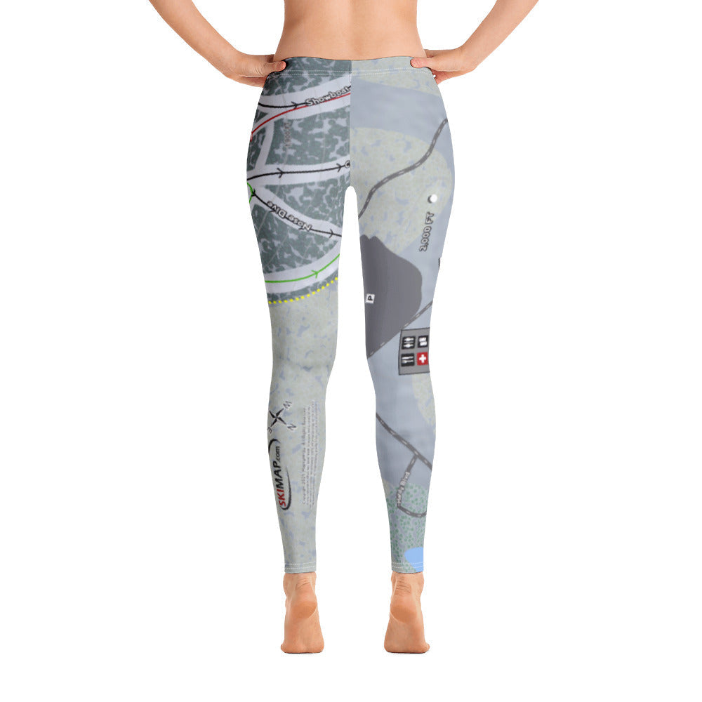 Mystic Mountain Nemacolin, Pennsylvania Ski Trail Map Women's Base Layer Bottom - Powderaddicts