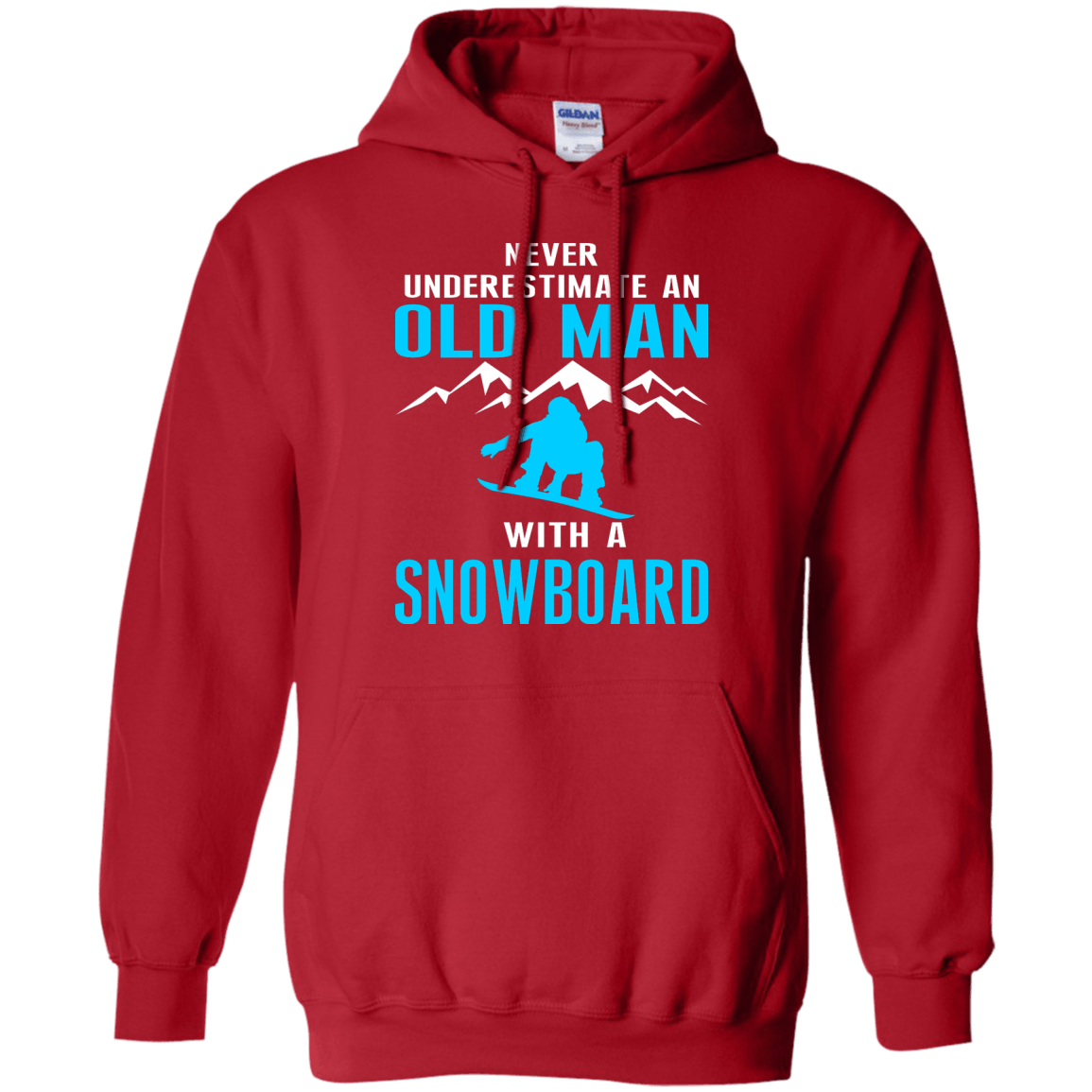 Never Underestimate An Old Man With A Snowboard Hoodies - Powderaddicts