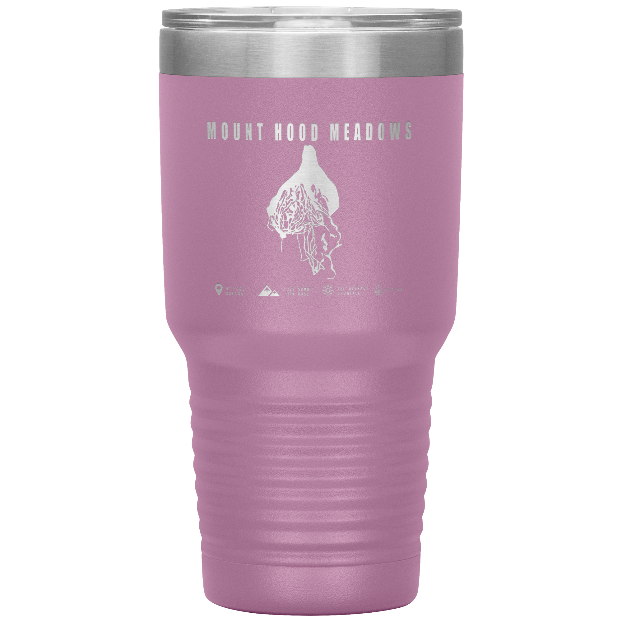 Mount Hood Meadows, Oregon Ski Trail Map 30oz Tumbler - Powderaddicts