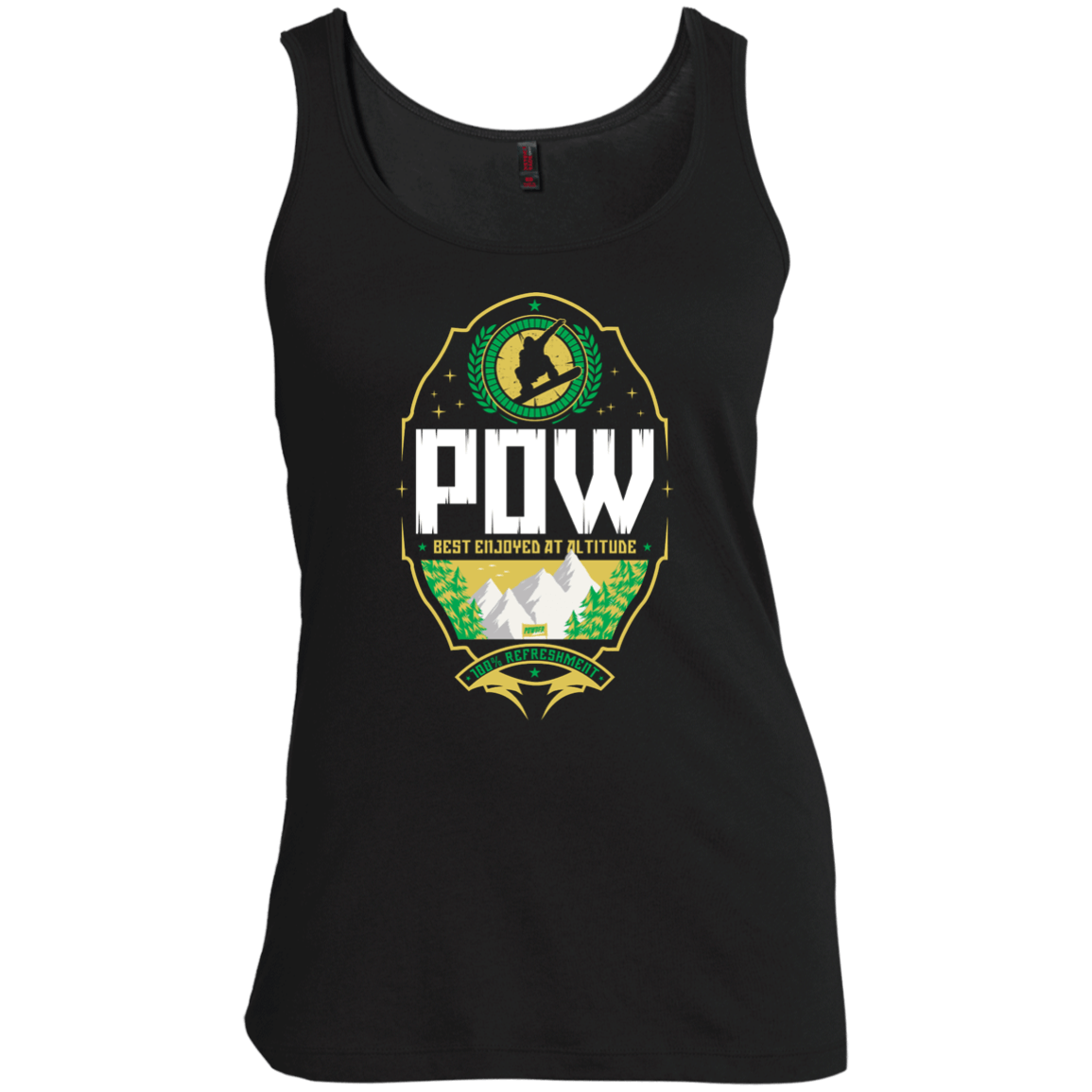 Pow Snowboard Tank Tops - Powderaddicts