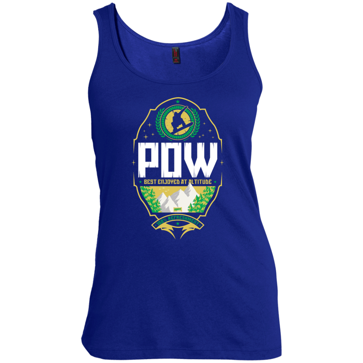 Pow Snowboard Tank Tops - Powderaddicts