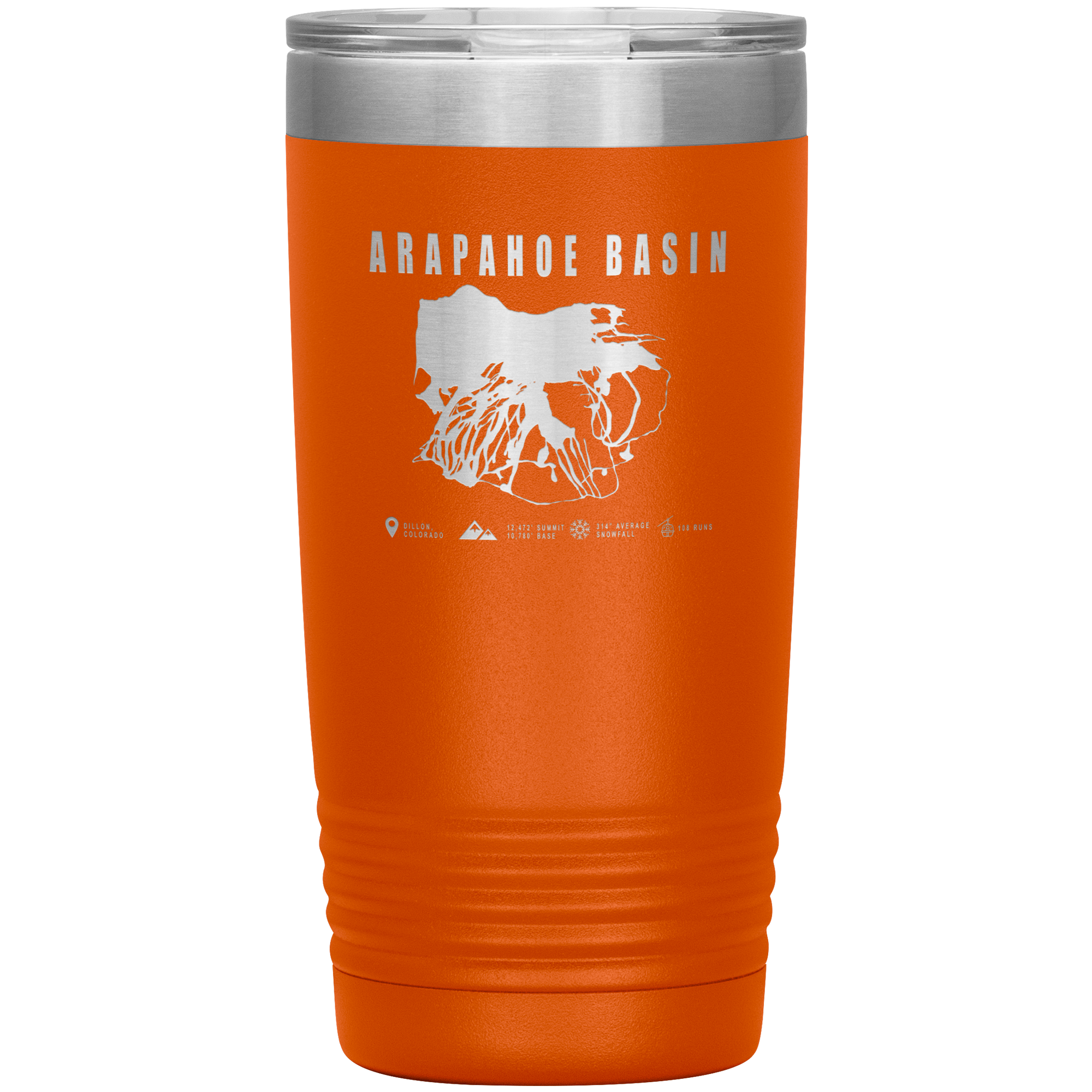 Arapahoe Basin,Colorado Ski Resort 20oz Tumbler - Powderaddicts