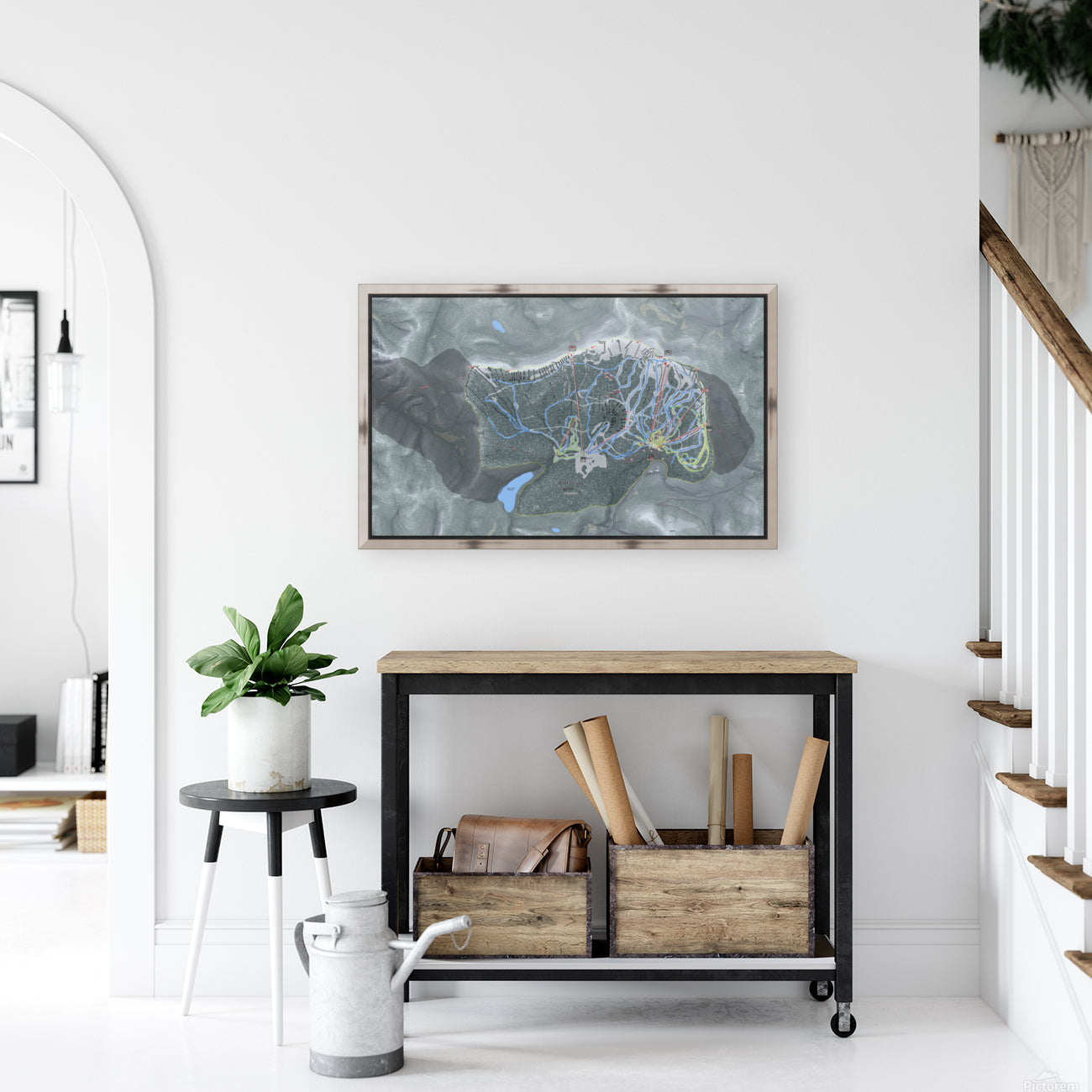 Wolf Creek Colorado Ski Resort Map Wall Art