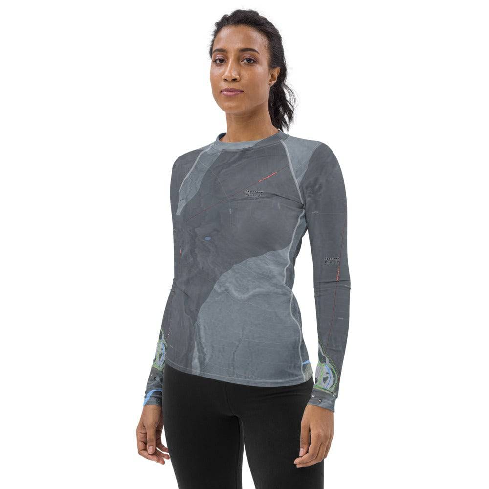 Skeetawk, Alaska Ski Trail Map Women's Base Layer Top - Powderaddicts