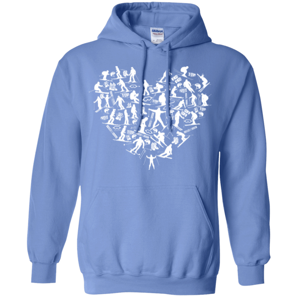 Ski Heart Hoodies - Powderaddicts