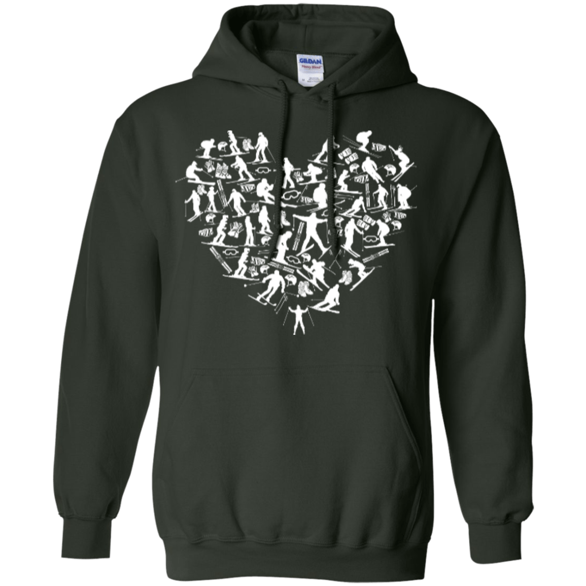 Ski Heart Hoodies - Powderaddicts