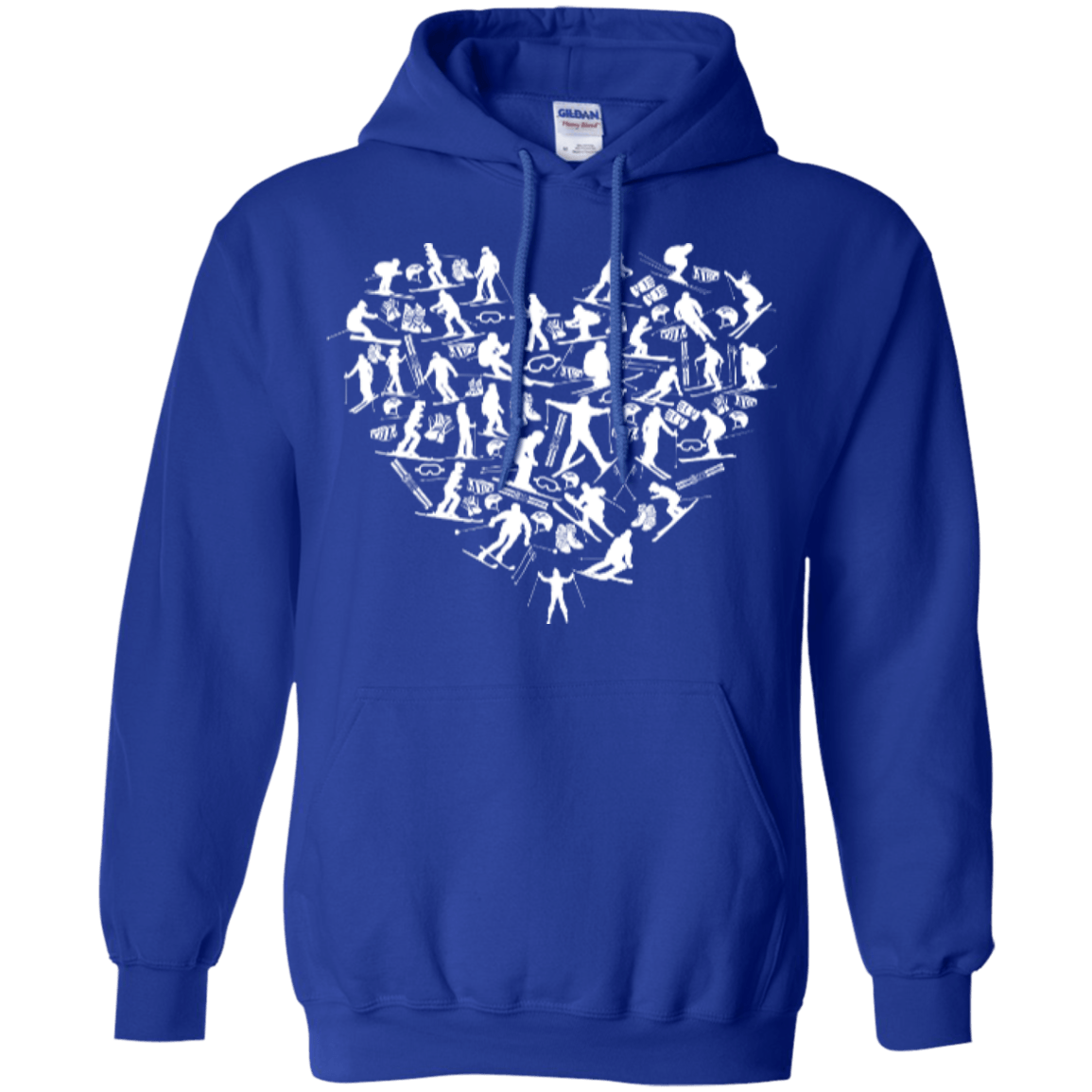 Ski Heart Hoodies - Powderaddicts