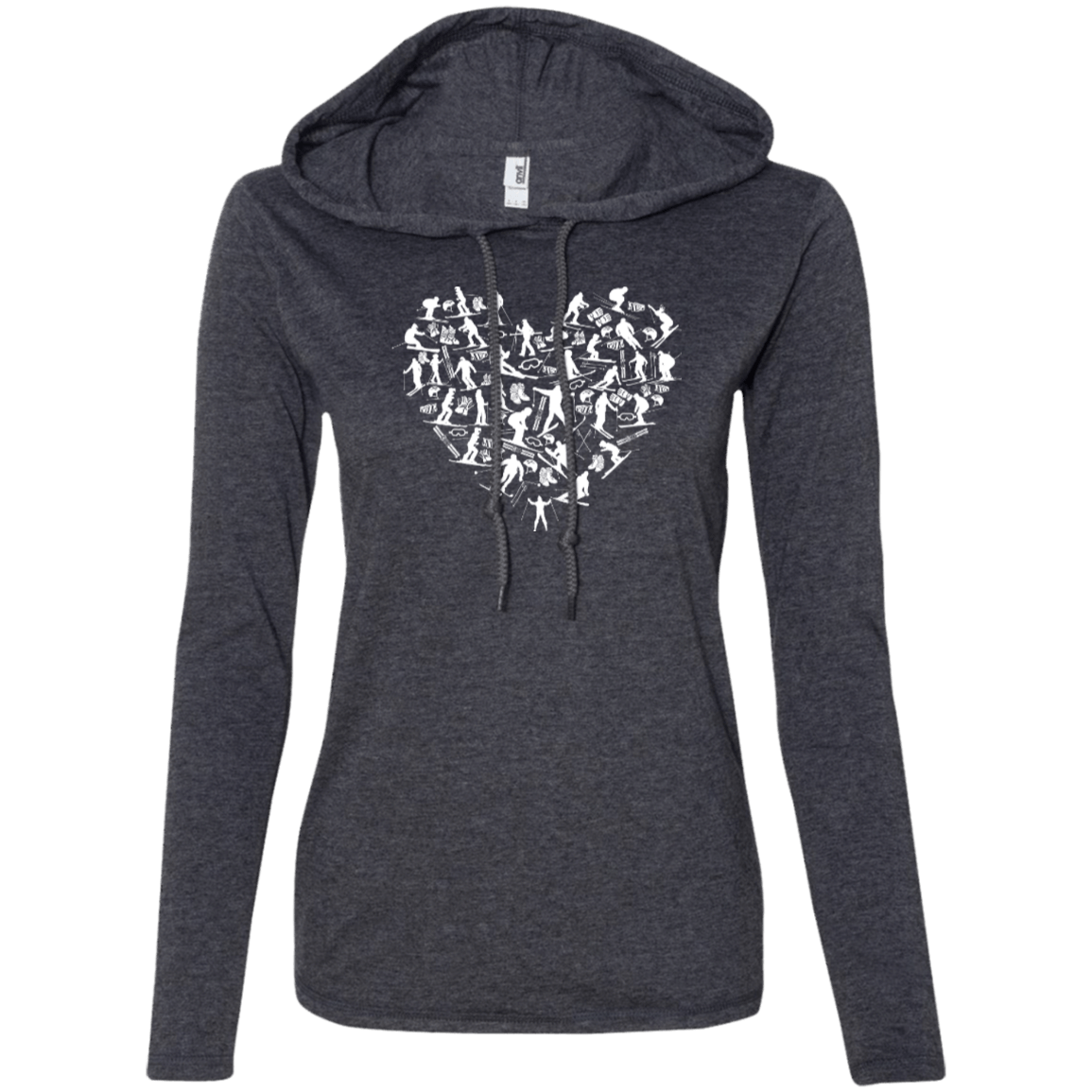 Ski Heart Hoodies - Powderaddicts