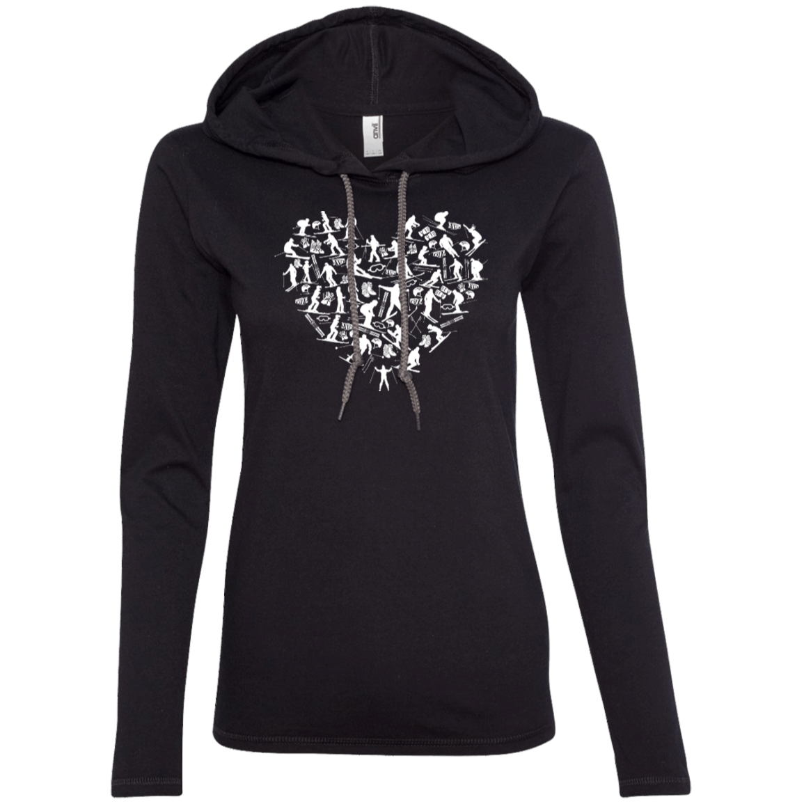 Ski Heart Hoodies - Powderaddicts