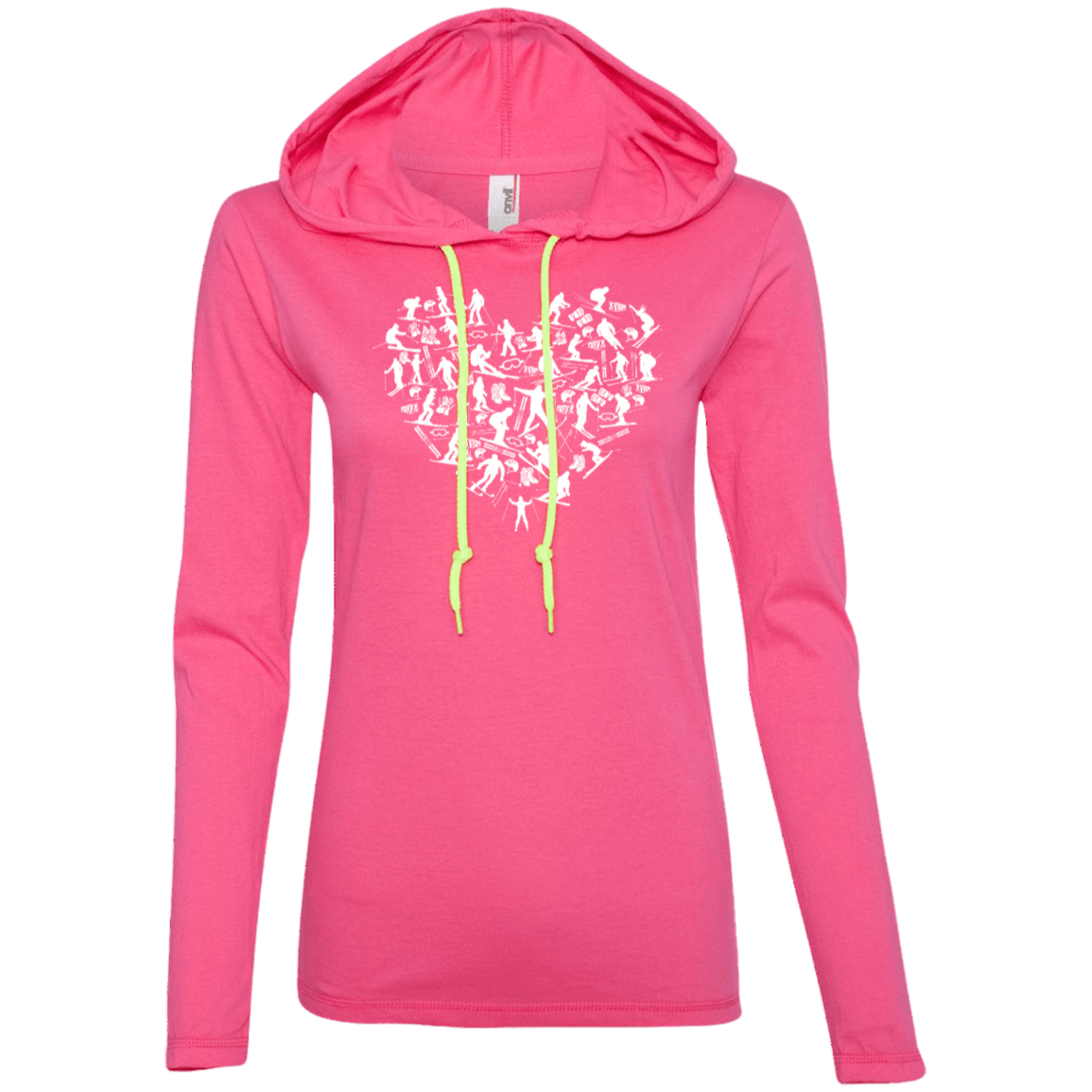 Ski Heart Hoodies - Powderaddicts