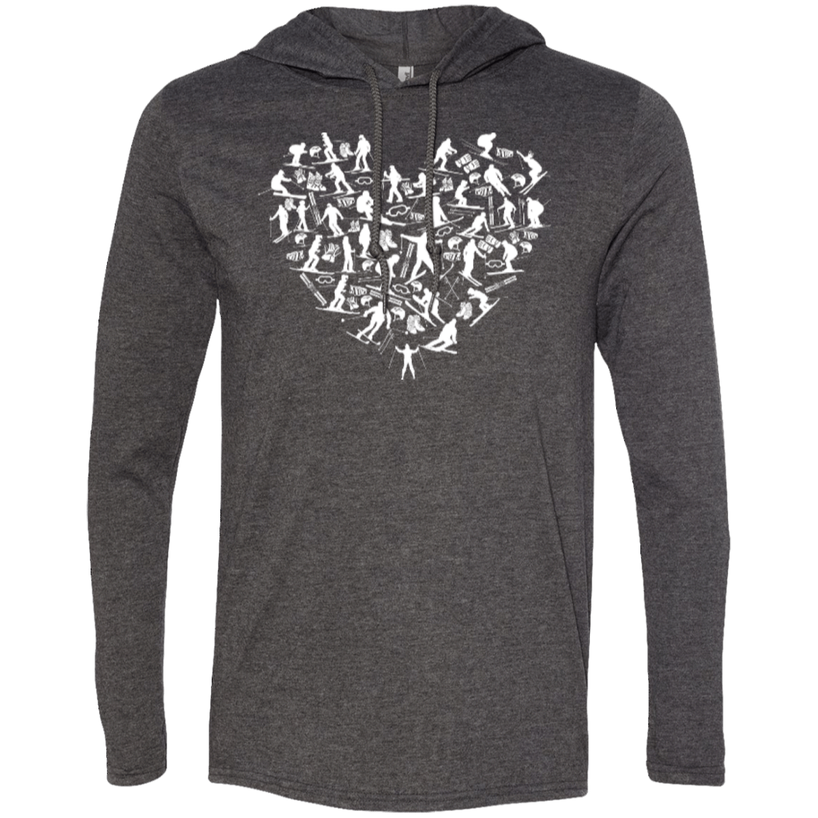 Ski Heart Hoodies - Powderaddicts