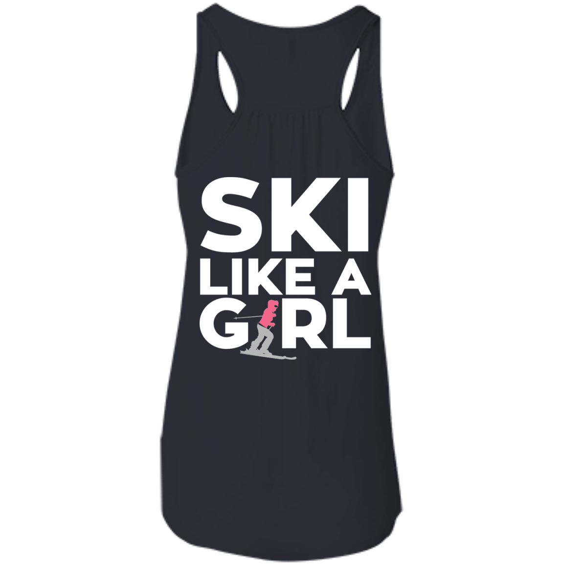 Ski Like A Girl Tank Tops - Powderaddicts