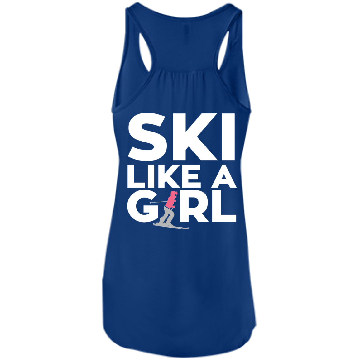 Ski Like A Girl Tank Tops - Powderaddicts