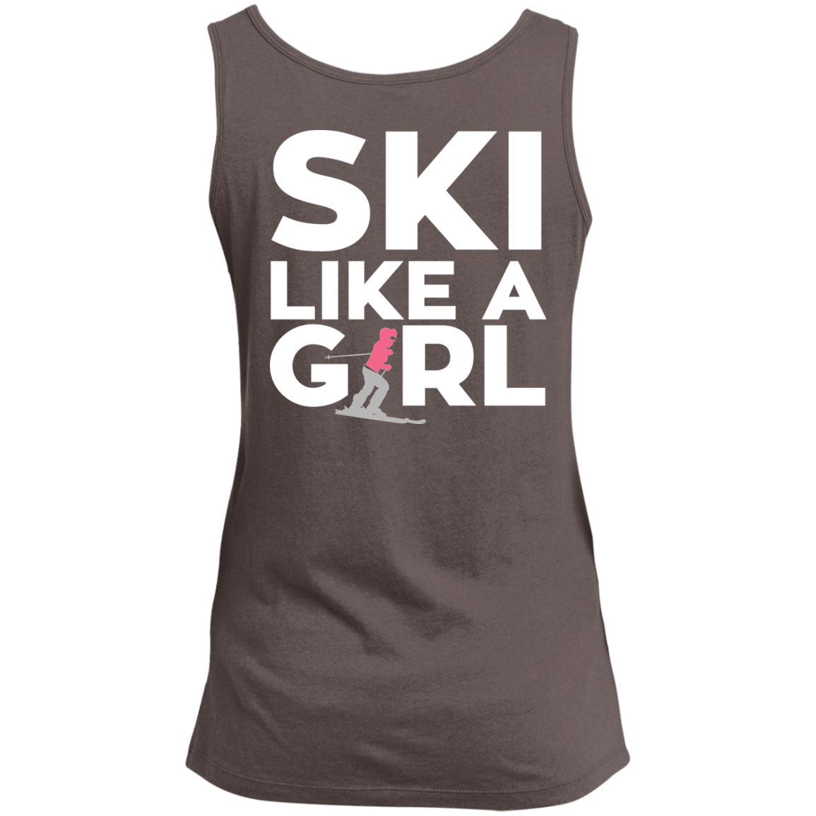 Ski Like A Girl Tank Tops - Powderaddicts