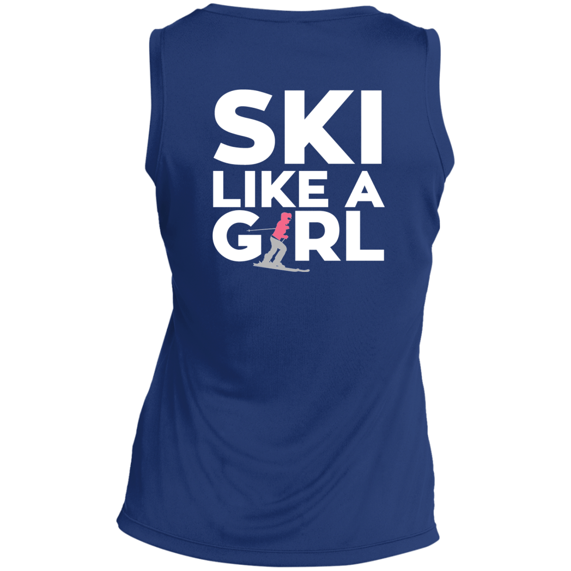 Ski Like A Girl Tank Tops - Powderaddicts