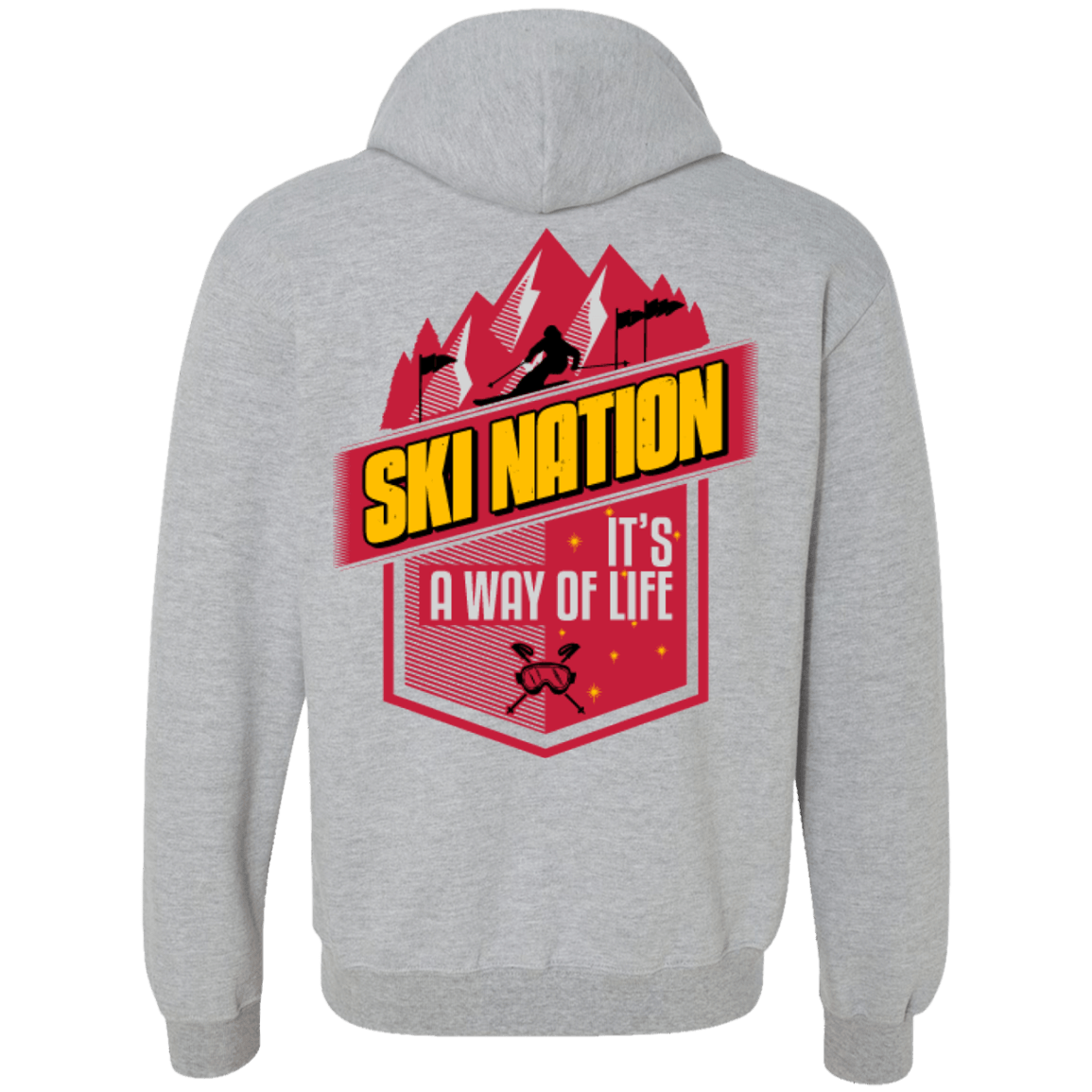 Ski Nation It's A Way Of Life Hoodies - Powderaddicts