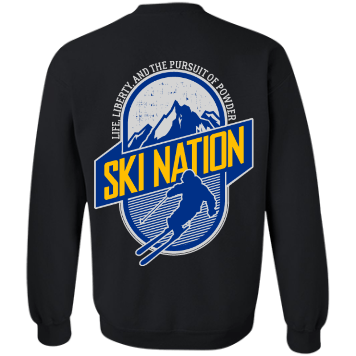 Ski Nation Life, Liberty And The Pursuit Of Powder Long Sleeves - Powderaddicts