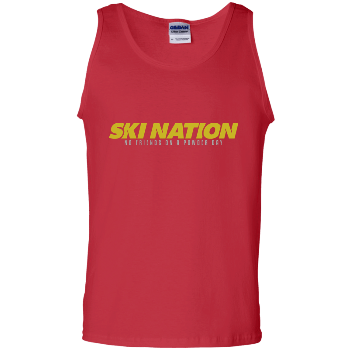 Ski Nation - No Friends On Powder Day Tank Tops - Powderaddicts