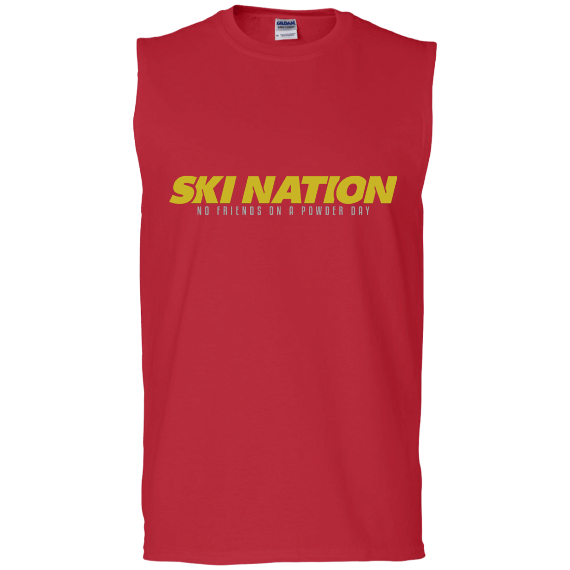 Ski Nation - No Friends On Powder Day Tank Tops - Powderaddicts