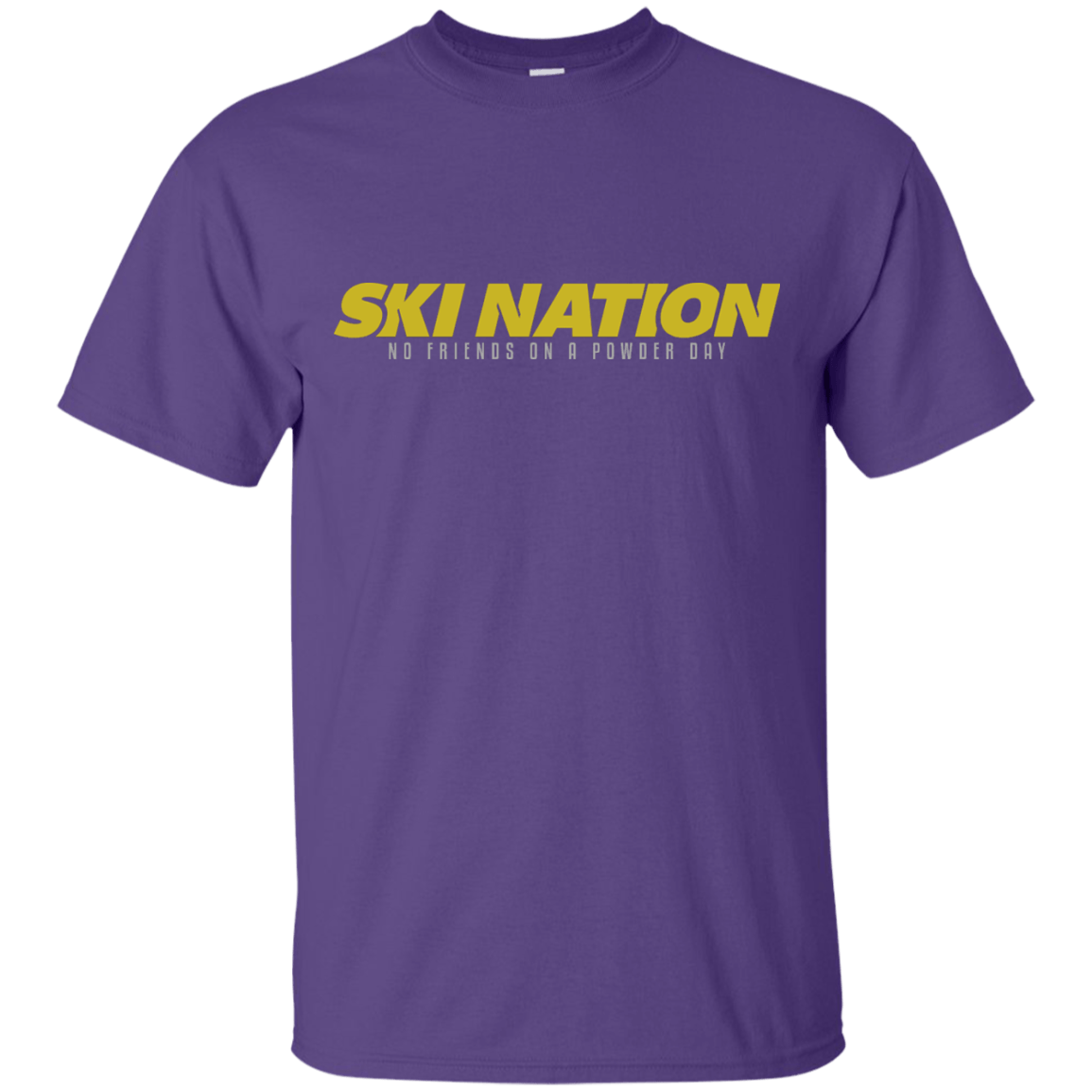 Ski Nation - No Friends On Powder Day Tees - Powderaddicts