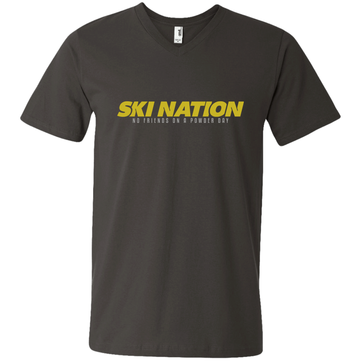 Ski Nation - No Friends On Powder Day Tees - Powderaddicts