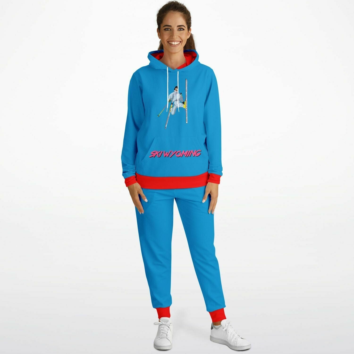 Ski Wyoming Matching Hoodie and Jogger Set - Powderaddicts