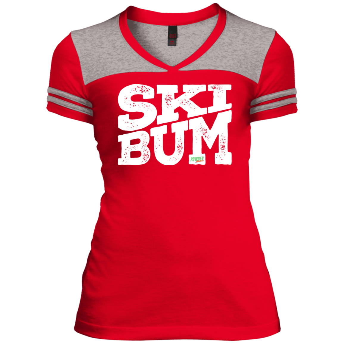 SkiBum Ladies Tees and V-Neck - Powderaddicts