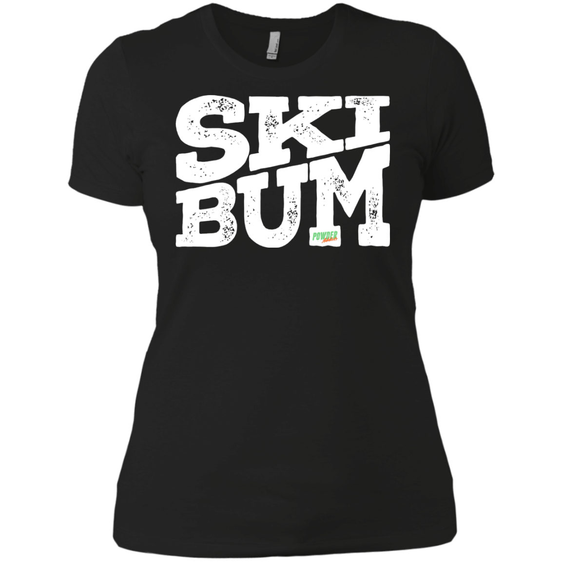 SkiBum Ladies Tees and V-Neck - Powderaddicts