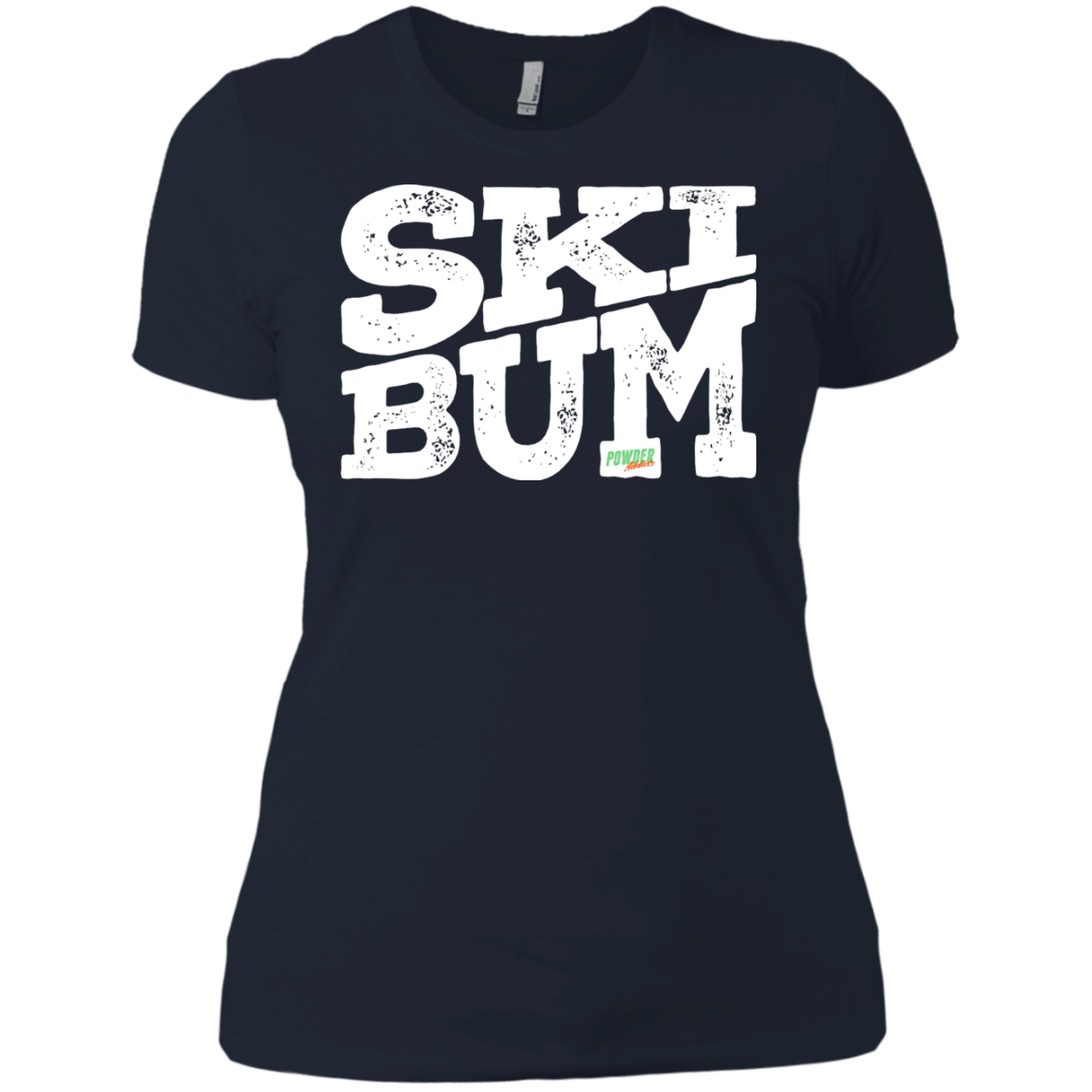 SkiBum Ladies Tees and V-Neck - Powderaddicts