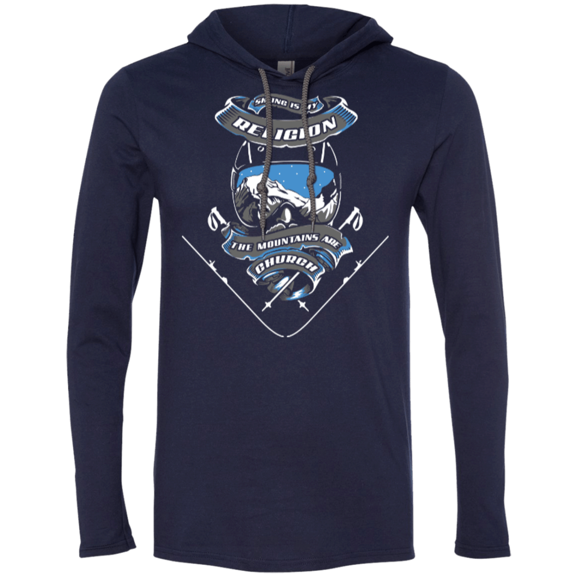 Skiing Is My Religion Hoodies - Powderaddicts