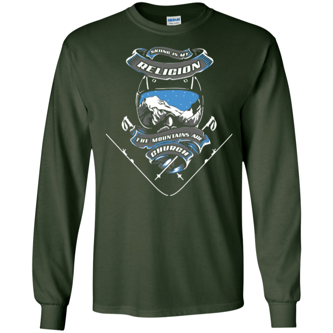 Skiing Is My Religion Long Sleeves - Powderaddicts