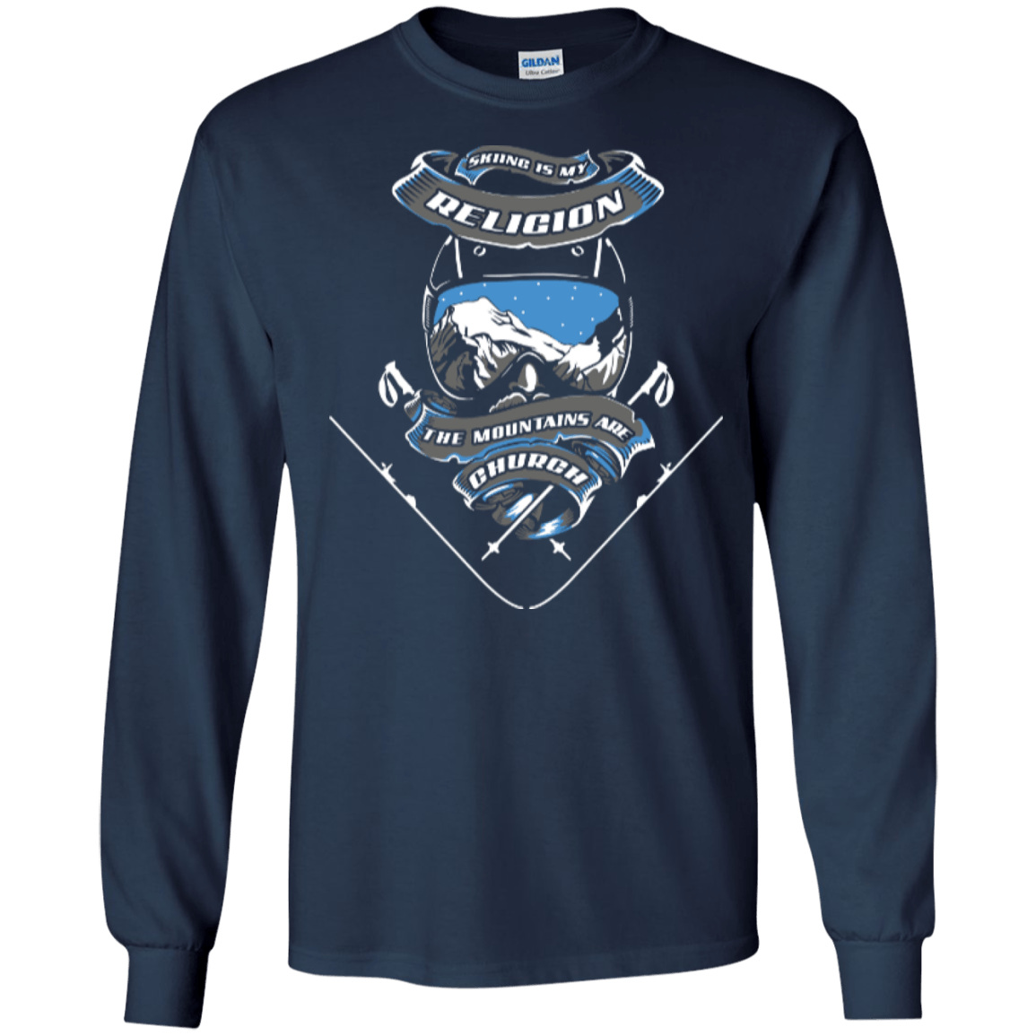 Skiing Is My Religion Long Sleeves - Powderaddicts