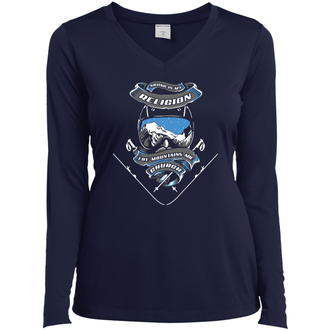 Skiing Is My Religion Long Sleeves - Powderaddicts