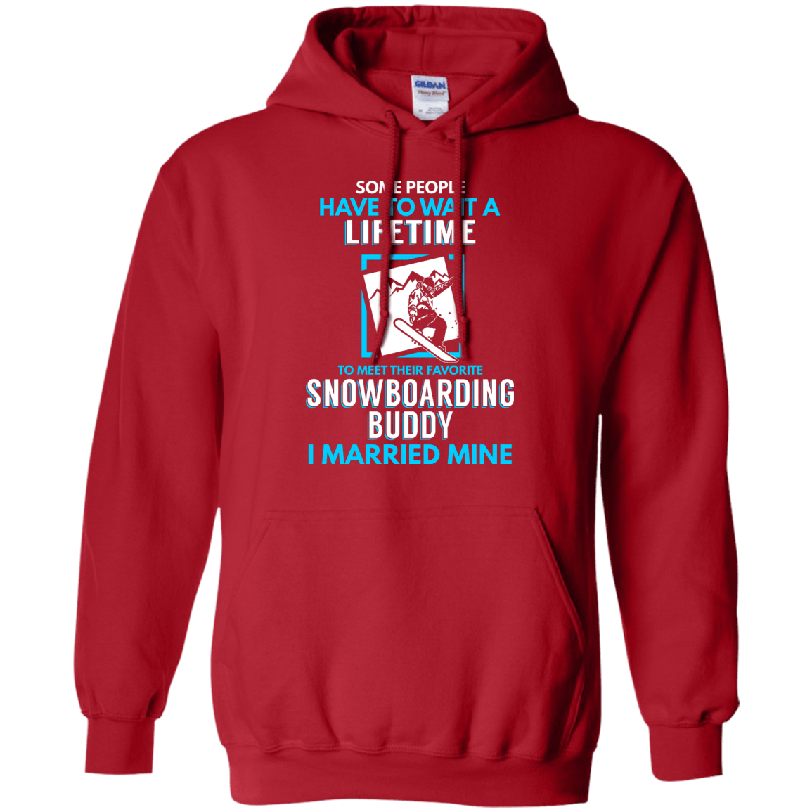 Snowboard Dad Buddy - I Married Mine Hoodies - Powderaddicts