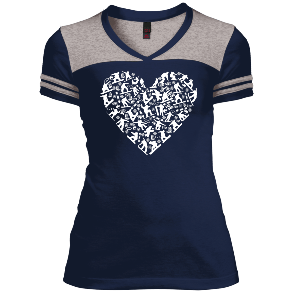 Snowboard Heart Tees - Powderaddicts