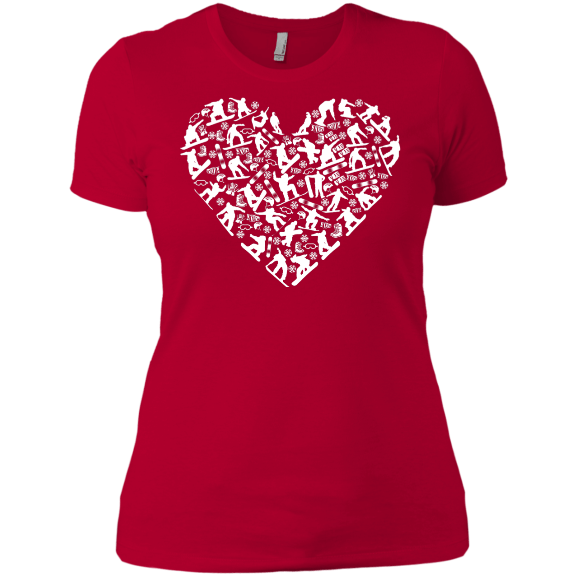 Snowboard Heart Tees - Powderaddicts