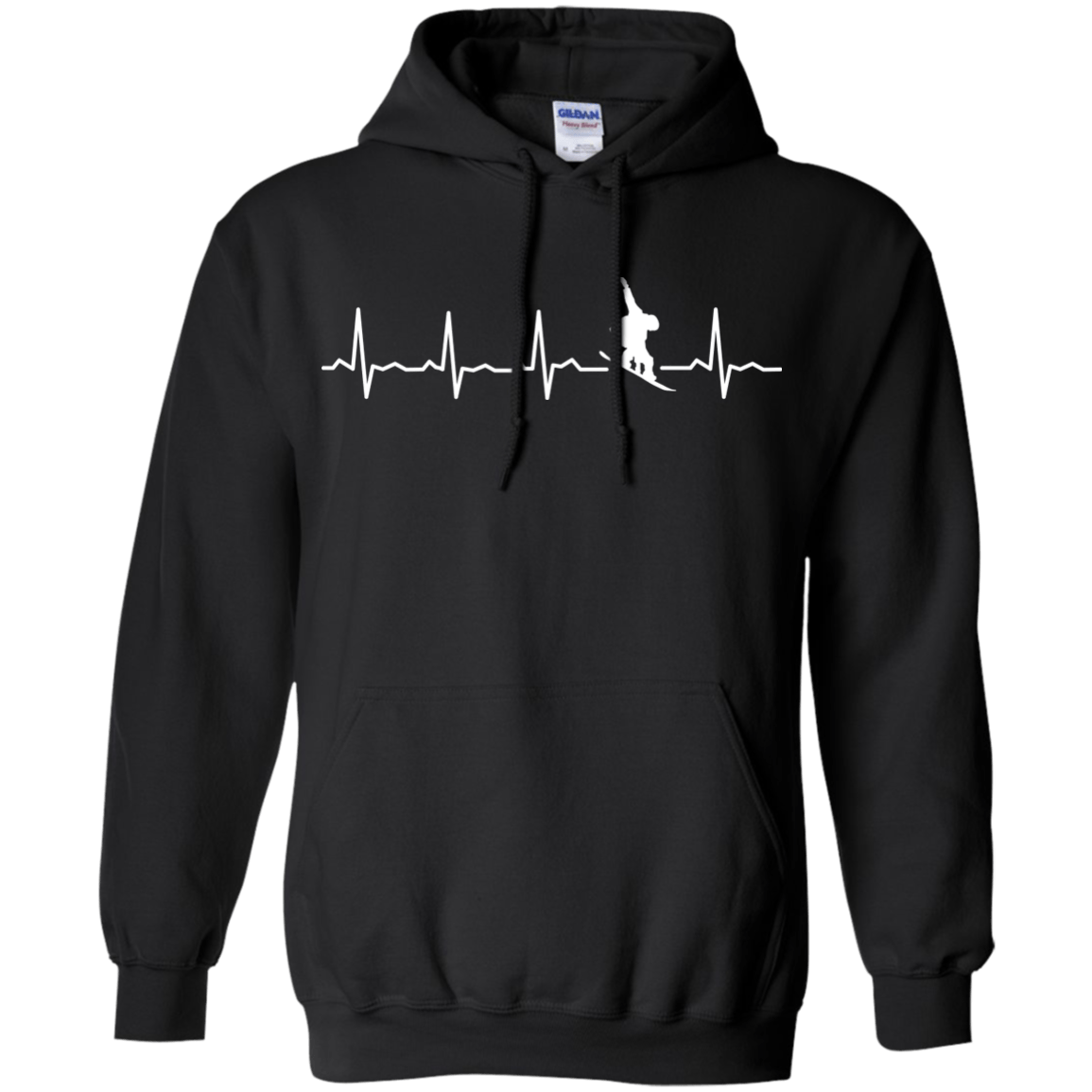 Snowboard Heartbeat Hoodies - Powderaddicts