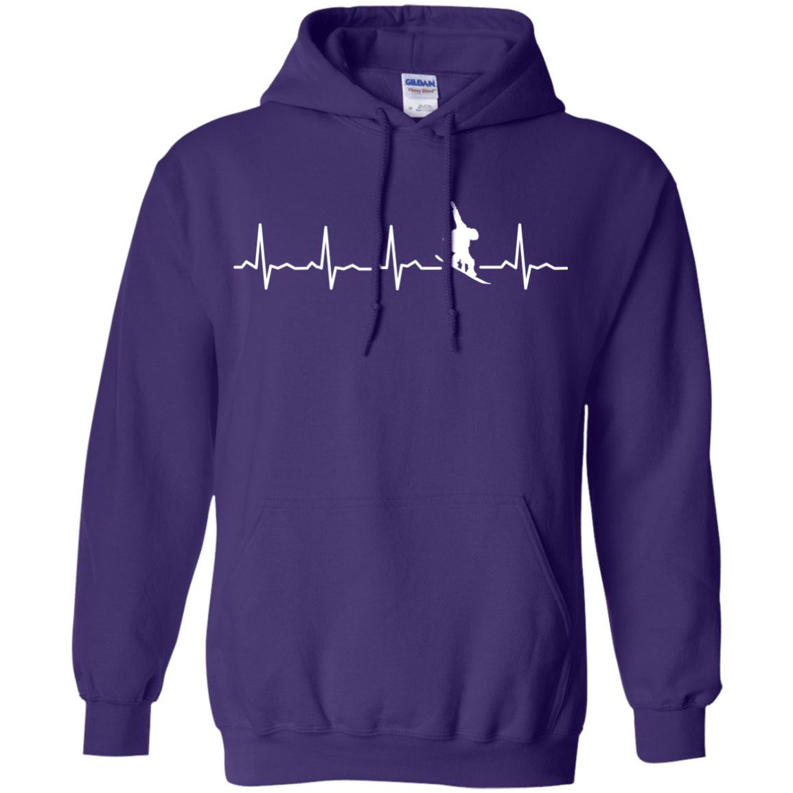 Snowboard Heartbeat Hoodies - Powderaddicts