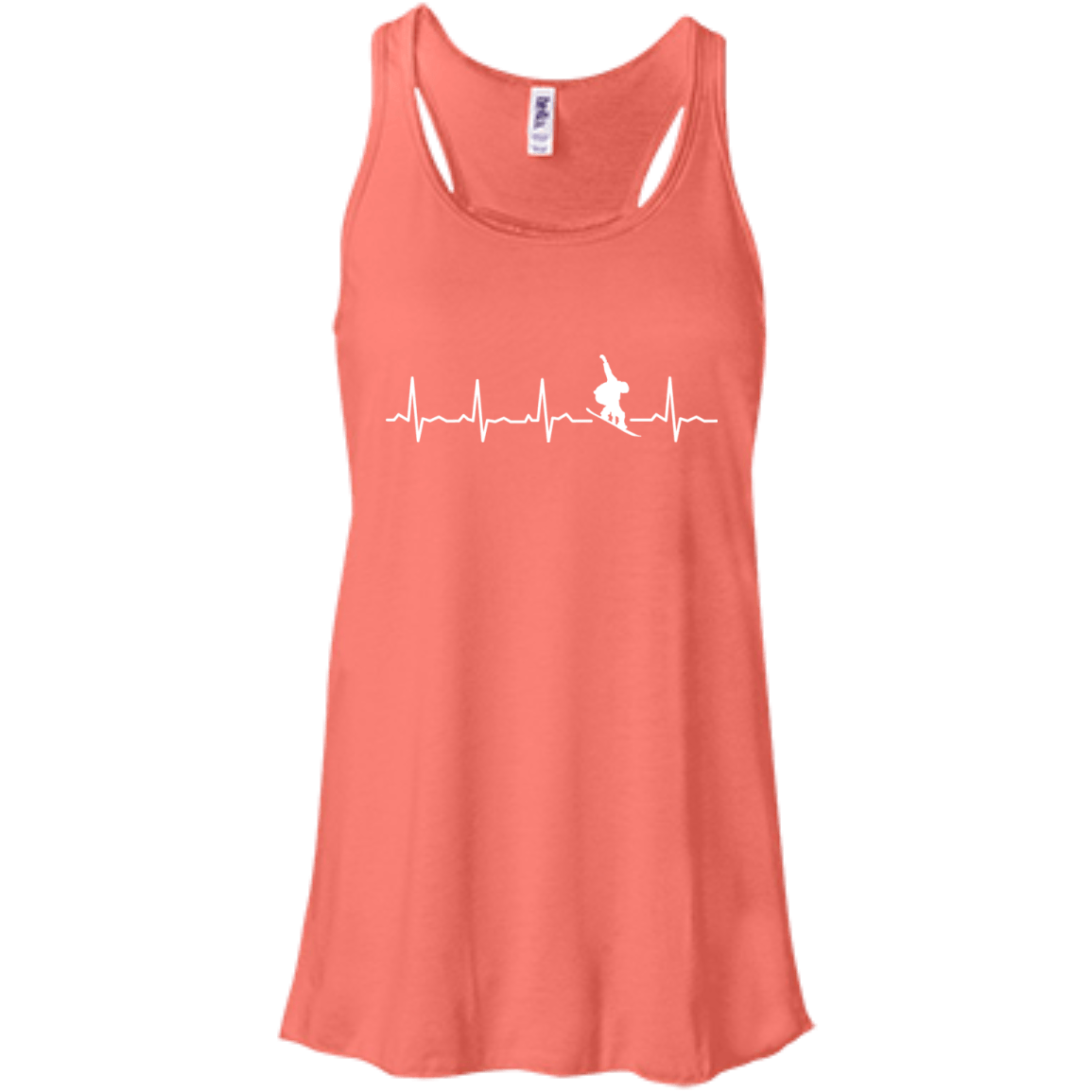 Snowboard Heartbeat Tank Tops - Powderaddicts