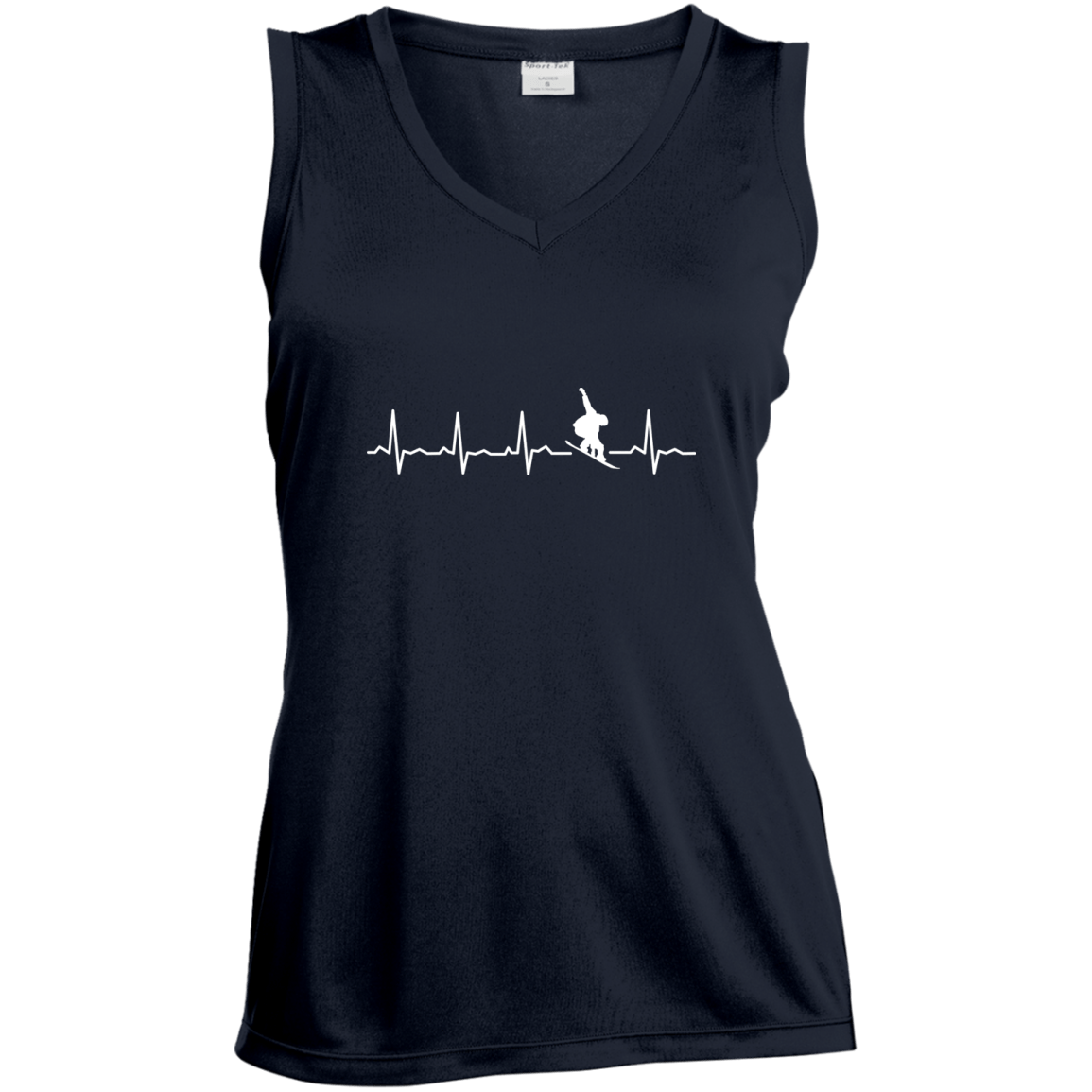 Snowboard Heartbeat Tank Tops - Powderaddicts