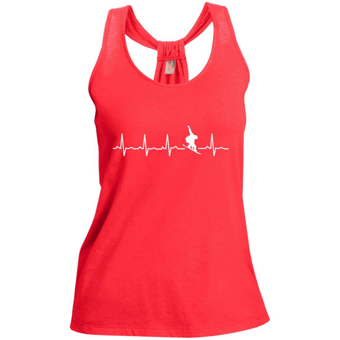 Snowboard Heartbeat Tank Tops - Powderaddicts